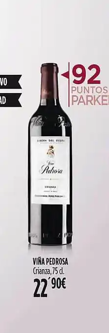 Hipercor Viña pedrosa crianza oferta