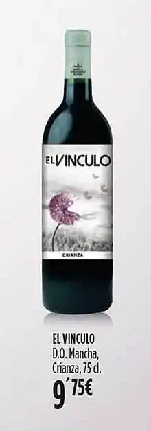 Hipercor El vinculo d.o. mancha, crianza oferta
