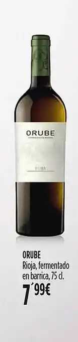 Hipercor Orube rioja, fermentado en barrica oferta