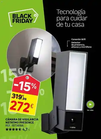 Leroy Merlin Cámara de vigilancia netatmo presence oferta