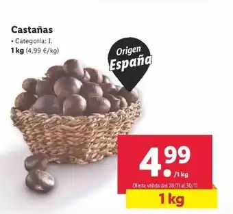 Lidl Castañas oferta