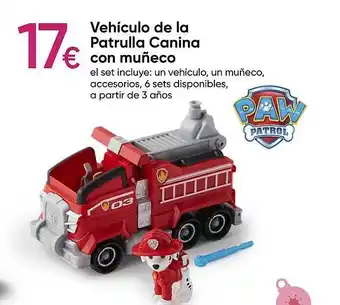 Pepco Vehiculo de la patrulla canina con muñeco paw patrol oferta