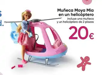 Muñeca moya mia en un helicóptero