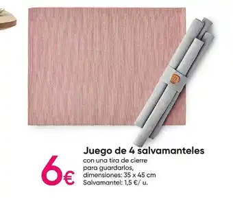 Pepco Juego de 4 salvamanteles oferta