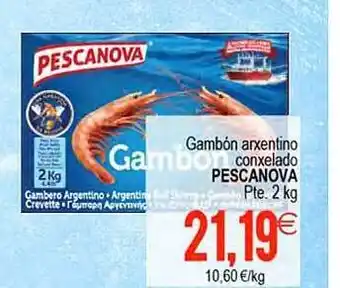 Plenus Supermercados Gambón arxentino conxelado pescanova oferta