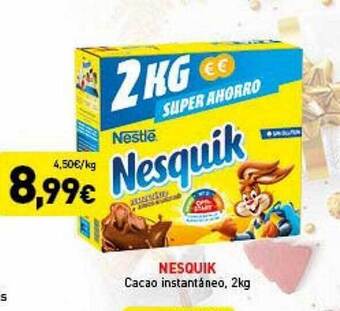 Hiperber Nesquik cacao instantáneo oferta