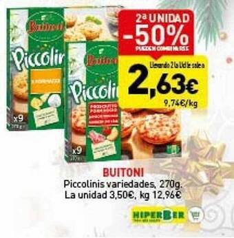 Hiperber Buitoni piccolinis variedades oferta