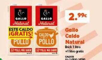Hiperber Gallo caldo natural oferta