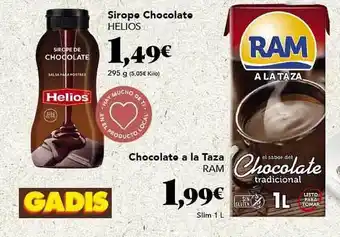 Gadis Sirope chocolate helios chocolate a la taza ram oferta