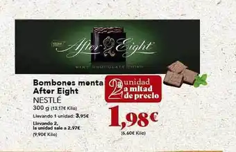 Gadis Bombones menta after eight nestlé oferta