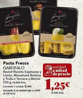 Gadis Pasta fresca garofalo oferta