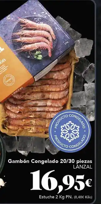 Gadis Gambón congelado 20 30 piezas lanzal oferta