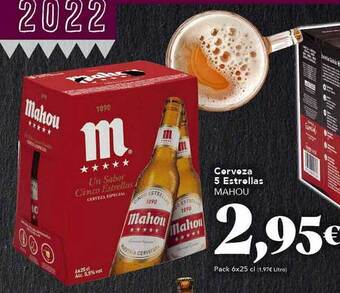 Gadis Cerveza 5 estrellas mahou oferta