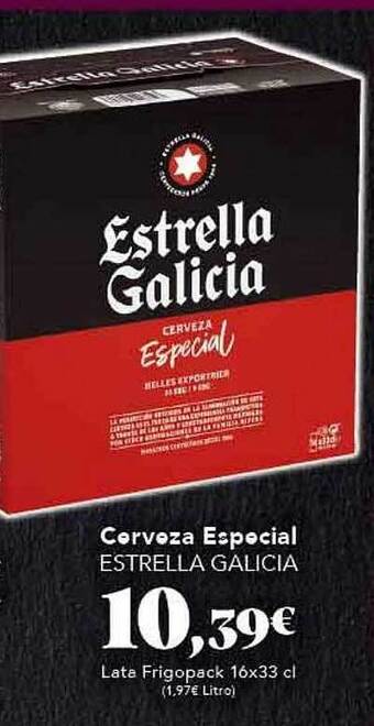 Gadis Cerveza especial estrella galicia oferta