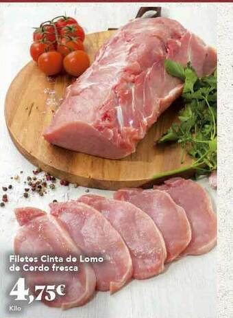 Gadis Filetes cinta de lomo de cerdo fresca oferta