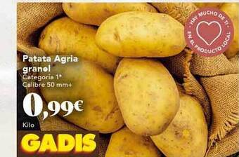 Gadis Patata agria granel oferta