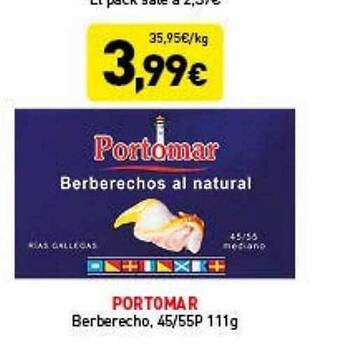 Hiperber Portomar berberecho oferta