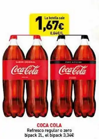 Hiperber Coca cola refresco regular o zero bipack oferta
