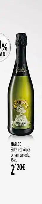 Hipercor Maeloc sidra ecológica achampanada oferta