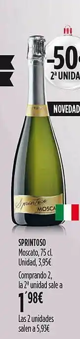 Hipercor Sprintoso moscato oferta