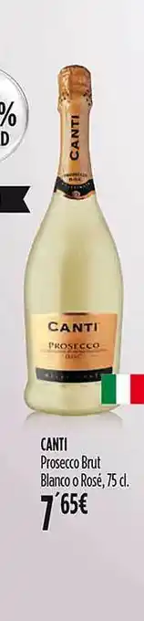 Hipercor Canti prosecco brut blanco o rosé oferta
