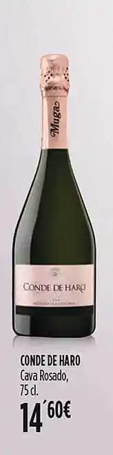 Hipercor Conde de haro cava rosado oferta