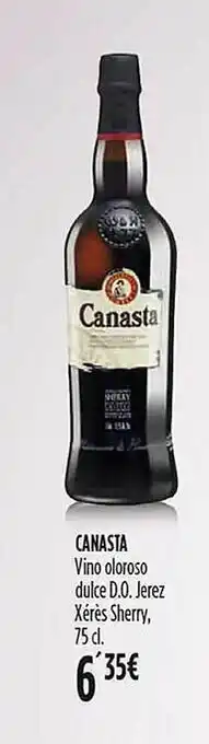 Hipercor Canasta vino oloroso dulce d.o. jerez xérès sherry oferta
