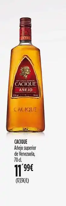 Hipercor Cacique añejo superior de venezuela oferta