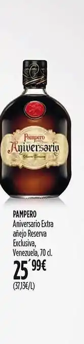 Hipercor Pampero aniversario extra añejo reserva exclusiva venezuela oferta