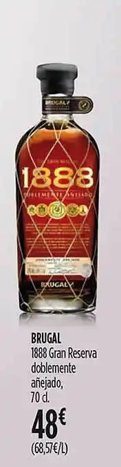 Hipercor Brugal 1888 gran reserva doblemente añejado oferta