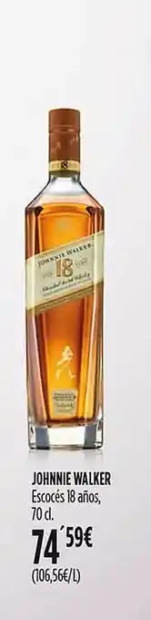 Hipercor Johnnie walker escocés 18 años oferta