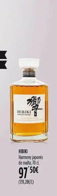 Hipercor Hibiki harmony japonés de malta oferta