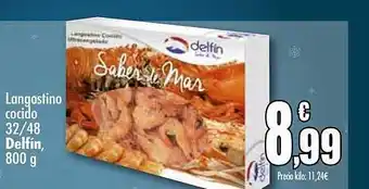 Unide Supermercados Langostino cocido 32-48 dalfín oferta