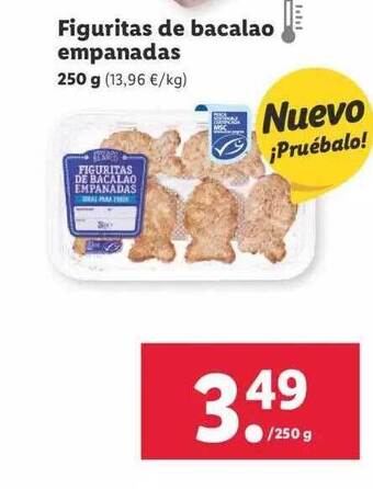 Lidl Figuritas de bacalao empanadas oferta