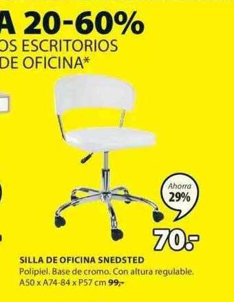 JYSK Silla de oficina snedsted oferta