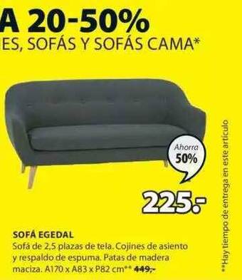 JYSK Sofá egedal oferta
