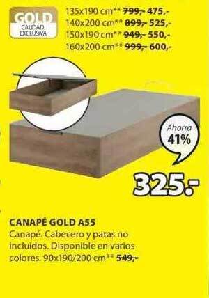 JYSK Canapé gold a55 oferta