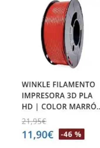 Beep Winkle Filamento Impresora 3D Pla HD/ Color Marro oferta