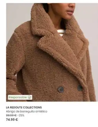 La Redoute Abrigo de Borreguito Sintético oferta