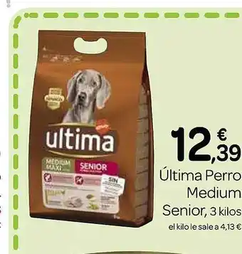 Supermercados El Jamón Ultima perro medium senior oferta