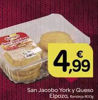 Supermercados El Jamón San jacobo york y queso elpozo oferta