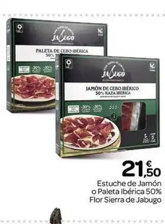 Supermercados El Jamón Estuche da jamón o paleta ibérico 50% flor sierra de jabugo oferta