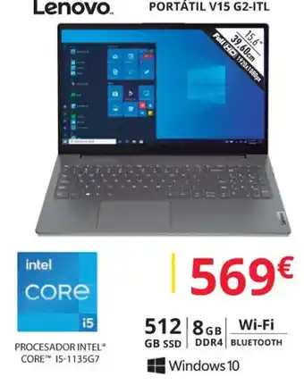 Dynos Informática Portátil V15 G2-ITL oferta