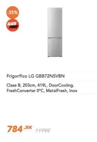 Pascual Martí Frigorifico LG GBB72NSVBN oferta
