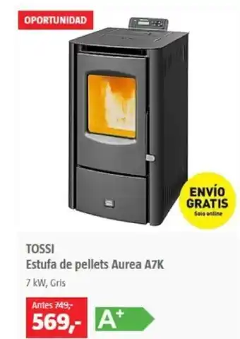 Bauhaus Tossi Estufa de Pellets Aurea A7K oferta
