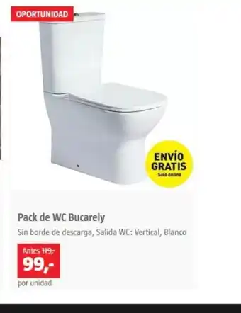Bauhaus Pack de WC Bucarely oferta