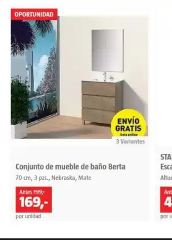 Bauhaus Conjunto de Mueble de Bano berta oferta