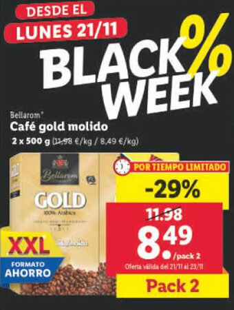 Lidl Café Gold Molido oferta