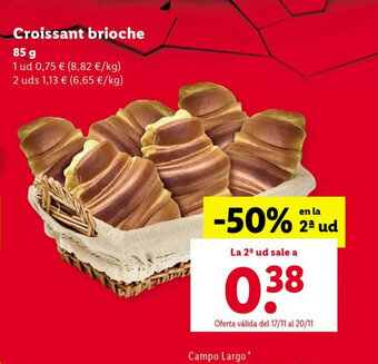 Lidl Croissant Brioche oferta