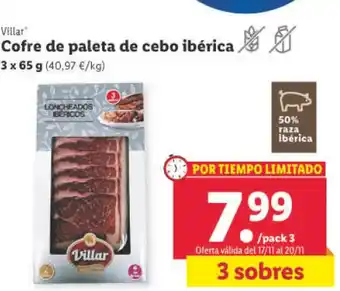 Lidl Cofre De Paleta de Cebo Ibérica oferta